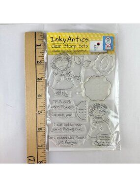 Inky Antics Clear Stamp Set Pretty Posey HoneyPOP